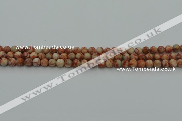 CTJ700 15.5 inches 4mm round red net jasper beads wholesale