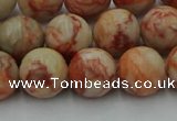 CTJ703 15.5 inches 10mm round red net jasper beads wholesale