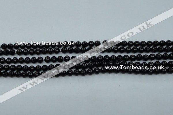 CTK01 15.5 inches 4mm round tektite gemstone beads wholesale