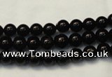 CTO101 15.5 inches 6mm round natural black tourmaline beads