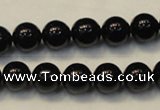 CTO103 15.5 inches 10mm round natural black tourmaline beads