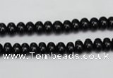 CTO117 15.5 inches 5*8mm rondelle black tourmaline beads