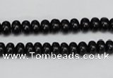 CTO119 15.5 inches 7*11mm rondelle black tourmaline beads