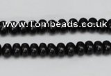 CTO120 15.5 inches 8*12mm rondelle black tourmaline beads