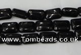 CTO125 15.5 inches 10*14mm rectangle black tourmaline beads