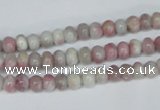 CTO200 15.5 inches 4*6mm rondelle pink tourmaline gemstone beads