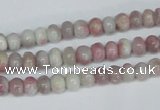 CTO201 15.5 inches 5*10mm rondelle pink tourmaline gemstone beads