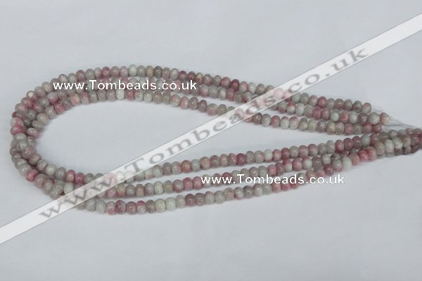 CTO201 15.5 inches 5*10mm rondelle pink tourmaline gemstone beads