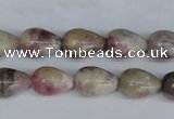 CTO218 15.5 inches 10*14mm teardrop pink tourmaline gemstone beads