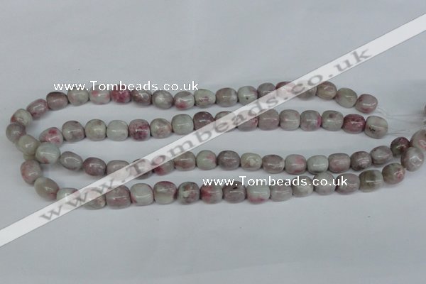 CTO221 15.5 inches 12*14mm nugget pink tourmaline gemstone beads