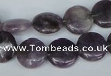 CTO223 15.5 inches 15mm flat round tourmaline gemstone beads