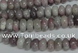 CTO237 15.5 inches 5*8mm rondelle pink tourmaline gemstone beads