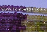 CTO301 15.5 inches 1.5*2.2mm faceted rondelle tourmaline beads