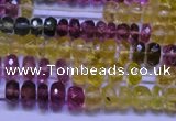 CTO304 15.5 inches 2.5*4mm faceted rondelle tourmaline beads