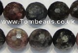 CTO33 15.5 inches 12mm faceted round natural tourmaline beads