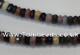 CTO34 15.5 inches 4*6mm faceted rondelle natural tourmaline beads