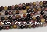 CTO355 15.5 inches 4mm round natural tourmaline gemstone beads