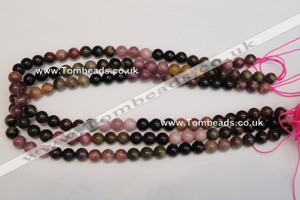 CTO366 15.5 inches 9mm round natural tourmaline gemstone beads