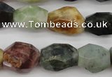 CTO384 15.5 inches 12*16mm – 16*25mm faceted nuggets tourmaline beads