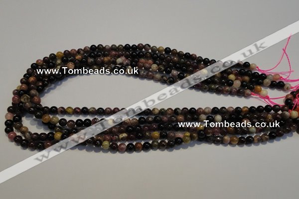 CTO399 15.5 inches 5mm round natural tourmaline gemstone beads