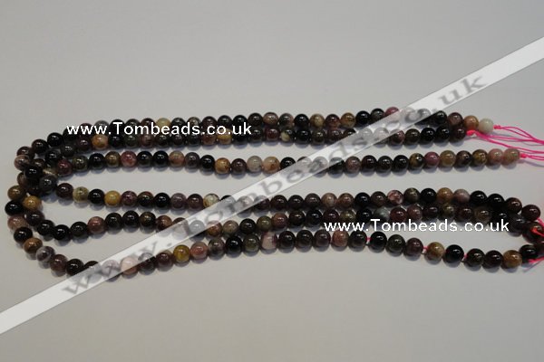 CTO400 15.5 inches 6mm round natural tourmaline gemstone beads