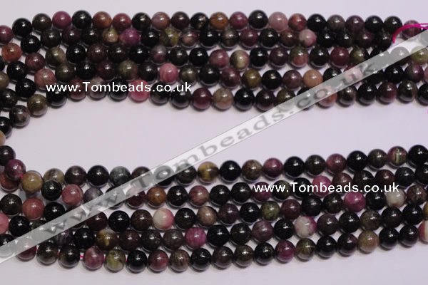 CTO405 15.5 inches 8mm round natural tourmaline gemstone beads