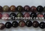 CTO452 15.5 inches 5mm round natural tourmaline gemstone beads