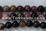 CTO452 15.5 inches 5mm round natural tourmaline gemstone beads