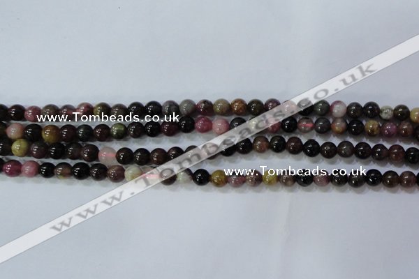 CTO452 15.5 inches 5mm round natural tourmaline gemstone beads