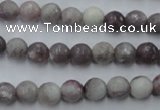 CTO482 15.5 inches 8mm faceted round pink tourmaline gemstone beads