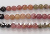 CTO52 15.5 inches 5.5mm - 6mm round natural tourmaline beads wholesale