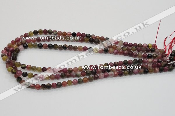 CTO60 15.5 inches 4mm round natural tourmaline gemstone beads