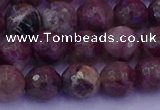 CTO612 15.5 inches 7mm faceted round tourmaline gemstone beads