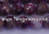 CTO614 15.5 inches 9mm faceted round tourmaline gemstone beads