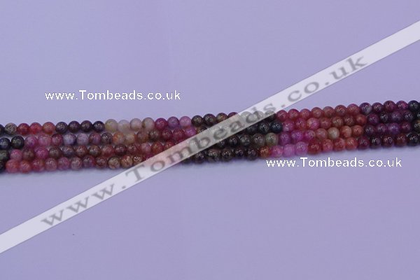 CTO621 15.5 inches 5mm round tourmaline gemstone beads wholesale