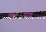 CTO625 15.5 inches 4mm round tourmaline gemstone beads wholesale