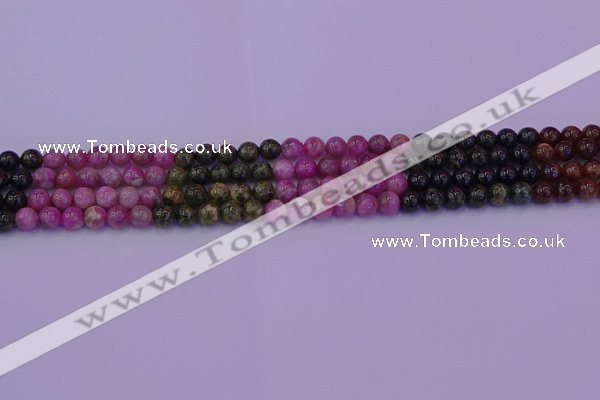 CTO626 15.5 inches 5mm round tourmaline gemstone beads wholesale