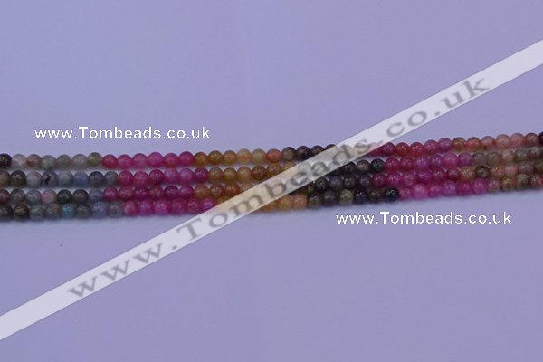 CTO631 15.5 inches 5mm round tourmaline gemstone beads wholesale