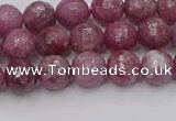 CTO657 15.5 inches 6mm faceted round Chinese tourmaline beads