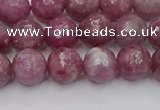 CTO658 15.5 inches 8mm faceted round Chinese tourmaline beads