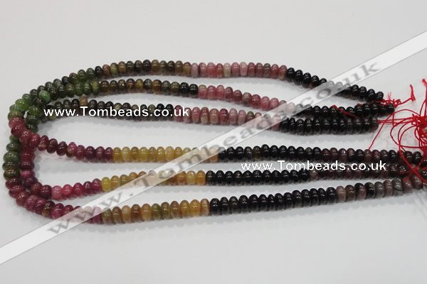 CTO69 15.5 inches 5*8mm rondelle natural tourmaline gemstone beads