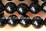 CTO701 15.5 inches 6mm round black tourmaline beads wholesale