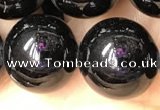 CTO705 15.5 inches 14mm round black tourmaline beads wholesale