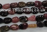 CTO71 15.5 inches 6*8mm nuggets natural tourmaline gemstone beads