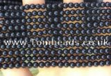 CTO710 15.5 inches 4mm round black tourmaline gemstone beads