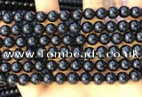 CTO712 15.5 inches 8mm round black tourmaline gemstone beads