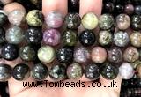 CTO749 15 inches 12mm round tourmaline gemstone beads