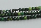 CTP01 15.5 inches 4mm round yellow green pine gemstone beads wholesale