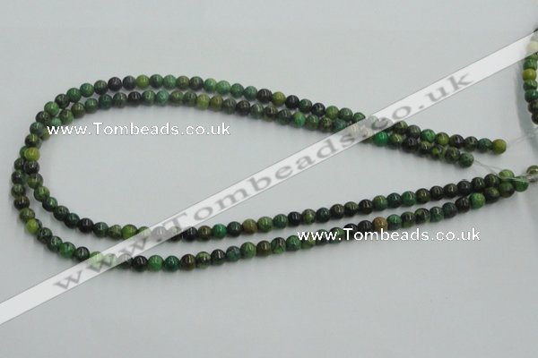 CTP02 15.5 inches 6mm round yellow green pine gemstone beads wholesale