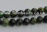 CTP03 15.5 inches 8mm round yellow green pine gemstone beads wholesale